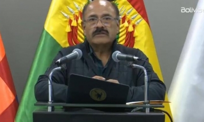 El ministro de la Salud, Aníbal Cruz, en conferencia de prensa.