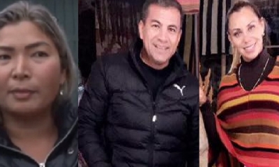 Suen Wang, Fernando Moreira  y su la denunciada/Foto. Kandire