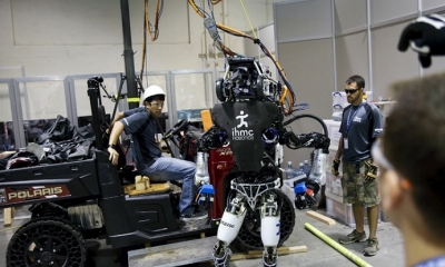 El robot Atlas, construido por la compañía estadounidense Boston Dynamics. Foto: RT