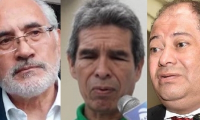 Carlos Mesa, Guider Arancibia y Carlos Romero/Foto. Producción Kandire