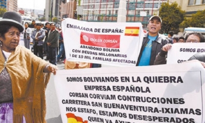 Las víctimas no dejaron de protestar/Foto. RRSS