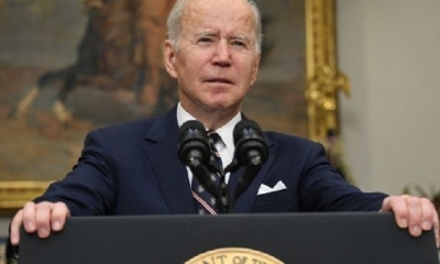 Joe Biden habla sobre terrorismo en una conferencia de prensa. | Fuente: AFP 