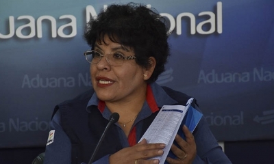 La presidenta de la Aduana Nacional, Marlene Ardaya