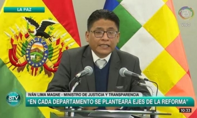 El ministro de Justicia, Iván Lima. | Agencias