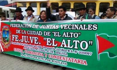 La Fejuve contestataria hizo la convocatoria
