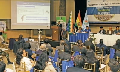 Mario Cazón, presidente del SIN en Cochabamba/Foto. SIN