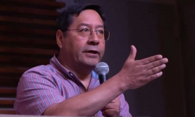 El candidato a la presidencia por el MAS, Luis Alberto Arce Catacora