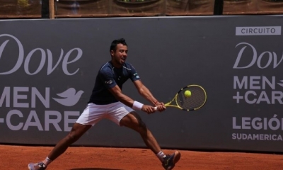 El tenista boliviano Hugo Dellien 