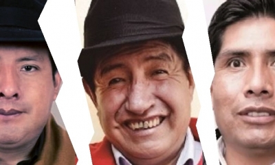 Santos Quispe, Rafael Quispe y Franklin Flores/Foto. Kandire 