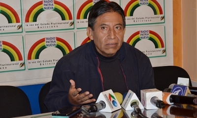 David Choquehuanca, secretario ejecutivo de la Alianza Bolivariana para los Pueblos de Nuestra América. Foto: ABI