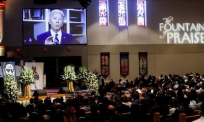 Miles de personas participaron en las exequias de George Floyd. | Fuente: AFP