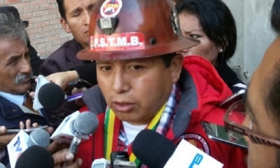 Juan Carlos Huarachi, secretario ejecutivo de la COB/Foto. RRSS