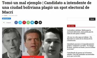 Estrategas de Añez, aseguran que no es un plagio/Foto. Cuarto