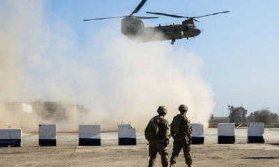 Cuatro cohetes impactan en una base iraquí que alberga a soldados estadounidenses informaron fuentes militares. | Fuente: AFP