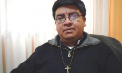 Giovani Arana, obispo auxiliar de El Alto/Foto. RRSS