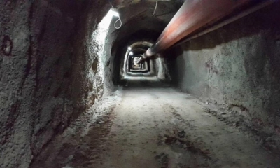  Una vista del corredor de evacuación o de emergencia del túnel de Incahuasi