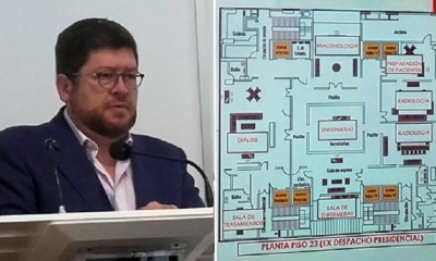 Doria Medina asegura que consultó con médicos y arquitectos. Foto: Erbol