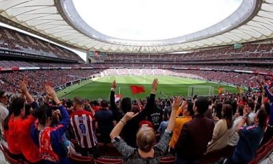 El estadio rojiblanco Wanda Metropolitano 