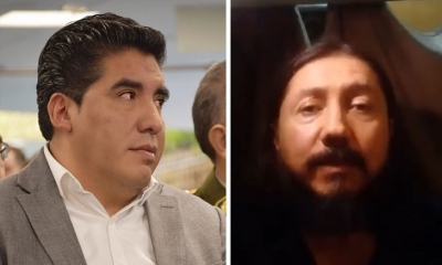 El Director de Régimen Penitenciario y Marcel Rivas.