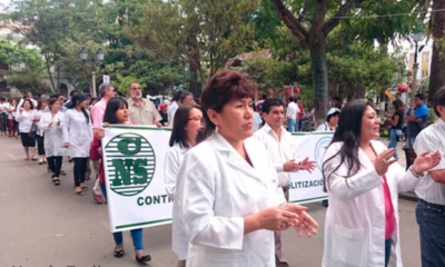 En Tarija se han unido a los médicos, diferentes colegios profesionales, además de las clínicas privadas, las farmacias, bioquímicas y enfermeras.