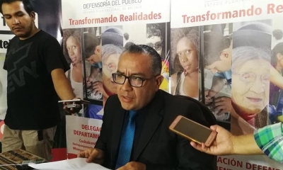 El representante de la Defensoría del Pueblo, Nelson Cox.