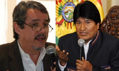 Carlos Hugo Molina y Evo Morales/Foto. Kandire