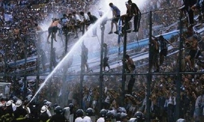Barras bravas del club Olimpia de Honduras.