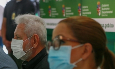 Rubén Costas, la alcaldesa interina Angélica Sosa