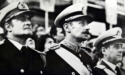 El dictador y presidente de facto argentino, Jorge Rafael Videla (en el centro), en 1979/Foto. RRSS