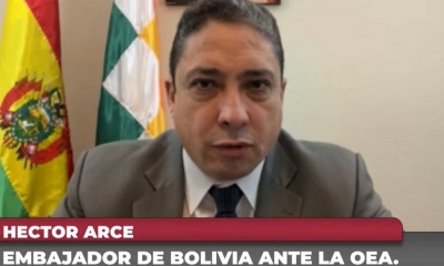 Héctor Arce, embajador de Bolivia ante la OEA, en entrevista.