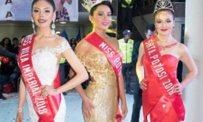 Miss Potosí es para Mariela Alejandra Fernández Soliz; Señorita Potosí es Marcela Ugalde Illanes y Miss Villa Imperial es Ana Dorian Pérez/Foto. RRSS