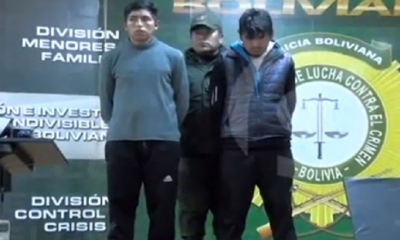 El dueto fue capturado en la zona de Pampahasi/Foto. Captura de pantalla