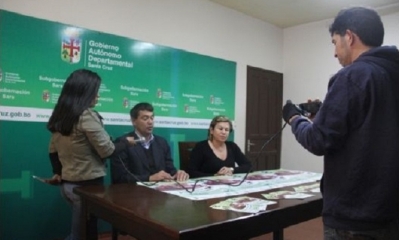 Productores presentan la feria de la salchicha. Foto: EL DEBER