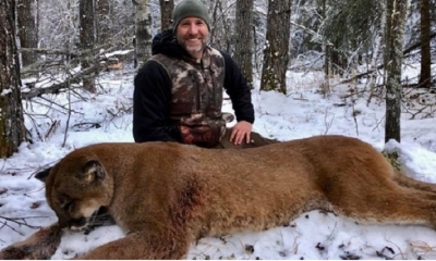 Steve Ecklund quedó en el ojo de la tormenta por sus últimas imágenes donde mató a un gigantesco puma