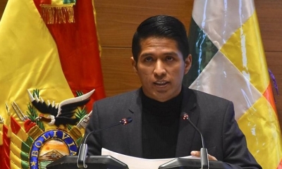 El presidente de la Cámara de Senadores, Andrónico Rodríguez