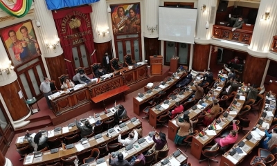 Votación para la aprobación del proyecto de Ley de Postergación de las Elecciones 2020. Foto: Cámara de Diputados