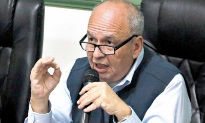 Foto / Archivo : El ministro de Gobierno, Arturo Murillo