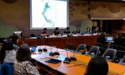Consejo de Derechos Humanos de la ONU durante la 37 sesión en Ginebra, Suiza. Foto: Cedib