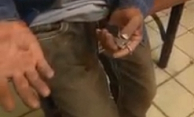 Así quedó el hombre atracado/Foto. Captura de pantalla