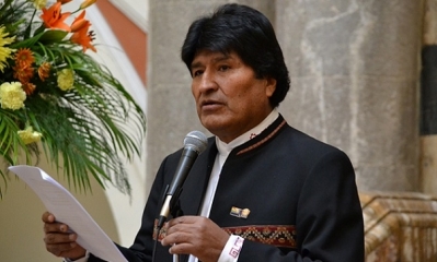 Conferencia de prensa, presidente Evo Morales. Foto: ABI