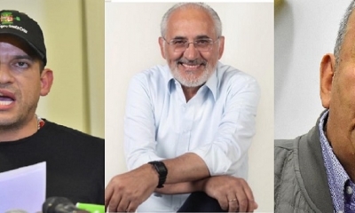 Luis Fernando Camacho, Carlos Mesa y Arturo Murillo
