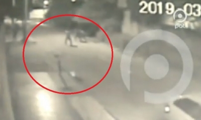 Las cámaras de seguridad captaron el atraco/Foto. Captura de pantalla