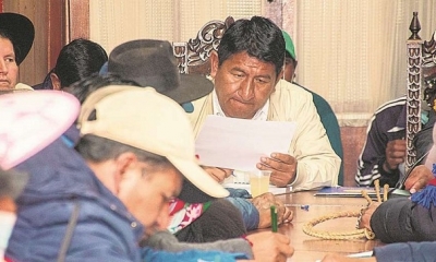 El gobernador de Potosí, Jhonny Mamani, reapareció ayer para anunciar un proceso penal contra Humberto Huanca