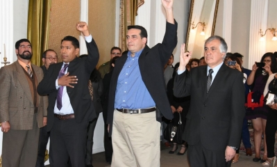 Carlos Aparicio, Sebastián Michell y Ramiro Tapia/Foto. RRSS