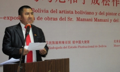 Heriberto Quispe, embajador de Bolivia en China/Foto. RRSS