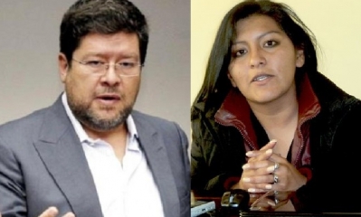 Samuel Doria Medina y Soledad Chapetón/Foto. Kandire