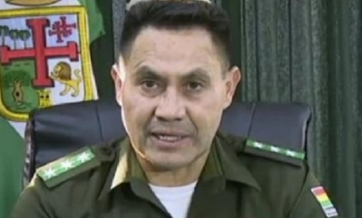 Igor Echegaray comandante de la Policía de  Santa Cruz/Foto. RRSS