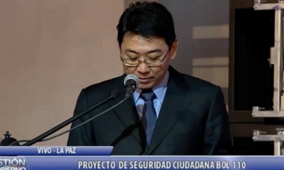 Li Jianying, encargado de Negocios Embajada de China. Foto: Btv (Facebook)