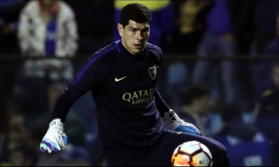Carlos Emilio Lampe, arquero de Boca Juniors.