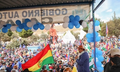El presidente Luis Arce 
